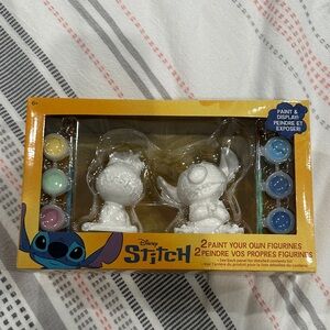 Disney Stitch Paint-Your-Own Figurine Set - White with Multicolor Paints